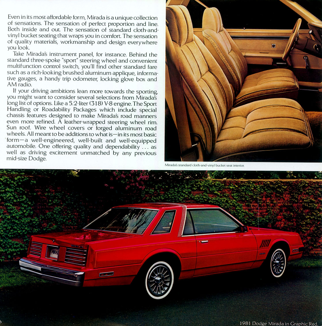 1981 Dodge Mirada Brochure Page 1